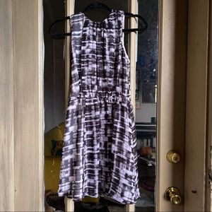 Armani Exchange Brushstroke A-Line Faux Wrap Flowy Mini Dress Fall 2014 Season
